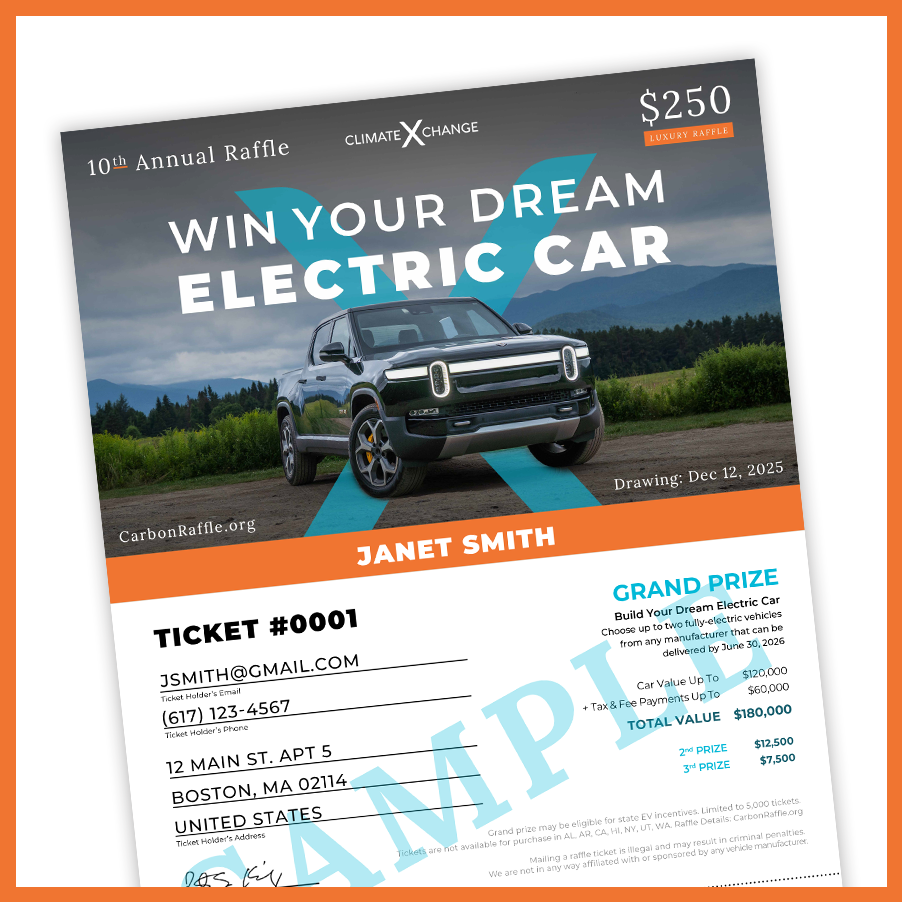 10th Annual Climate XChange LUXURY Raffle Ticket